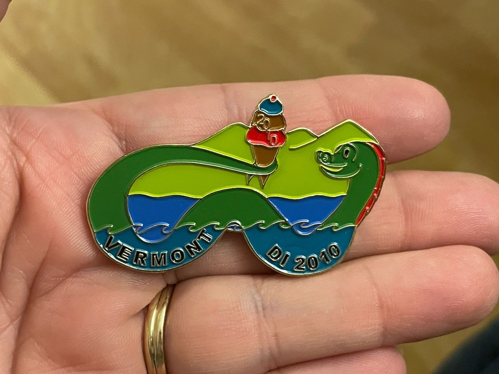 2010 Vermont Sea Monster Cone Destination Imagination Global Finals Trading Pin