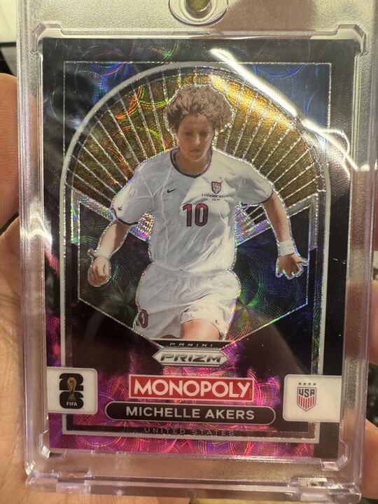 Michelle Akers  2026 Panini Prizm Monopoly FIFA World Cup NEBULA USWNT #90 /5