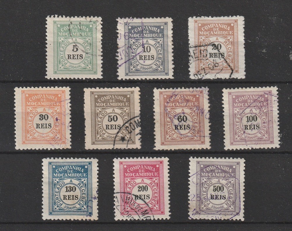 Portugal - Mozambique Co. B.O.B. Nice Complete Set VFU 1
