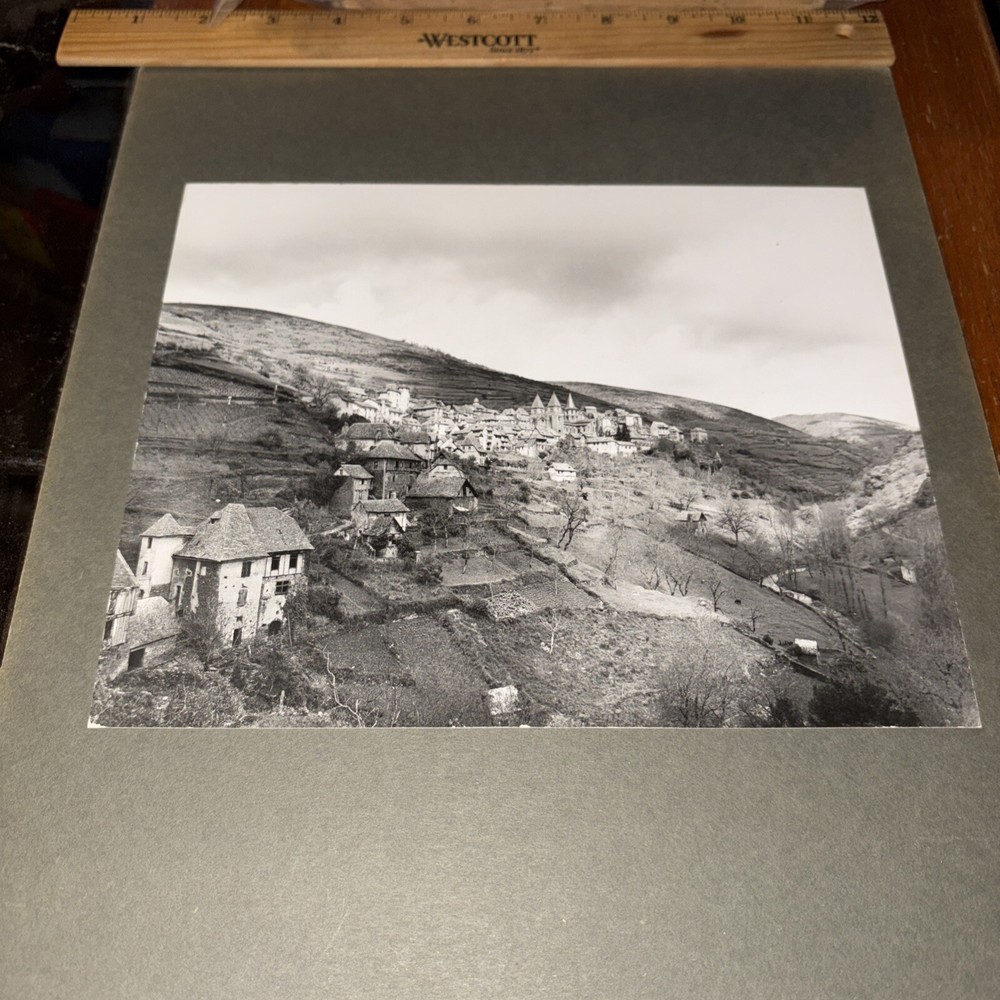 Antique Sainte-Foy Ste Foi Church Mounted French Architecture Distant Photo