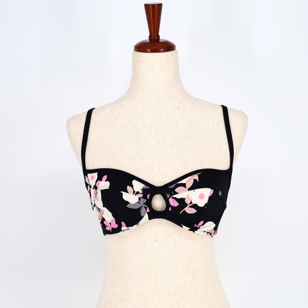 Kate Spade New York Floral Posey Grove Underwire Swimwear Bikini Top Size S