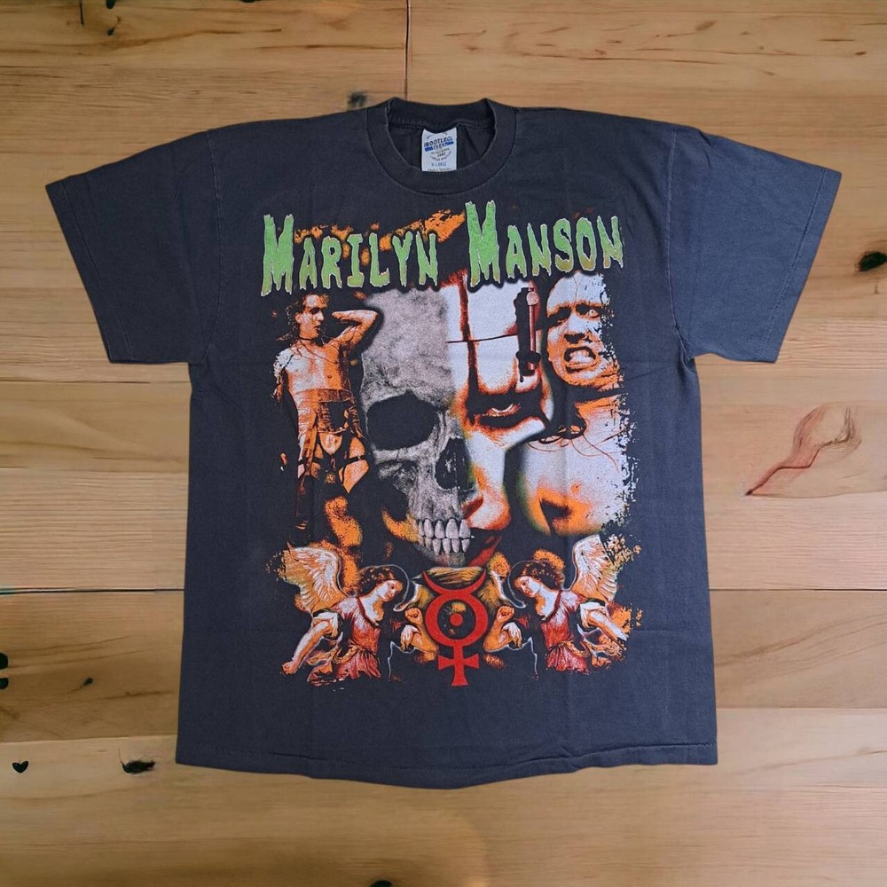 Marilyn Manson T Shirt vintage style tour black size: XL Reprint