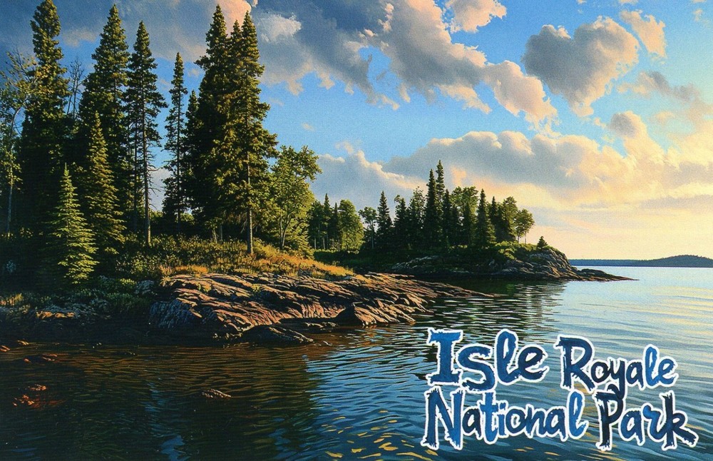 Isle Royale National Park, Lake Superior, Michigan --New POSTCARD