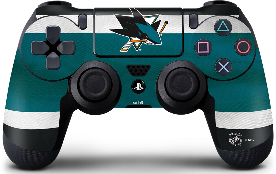 NHL San Jose Sharks PS4 Controller Skin - San Jose Sharks Jersey