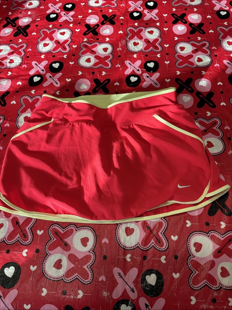 NIKE DRI-FIT Women's Neon ATHLETIC Tennis Pickleball SKORT Skirt sz S- ec