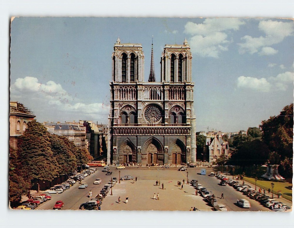 Postcard Notre-Dame Cathedral of Paris France