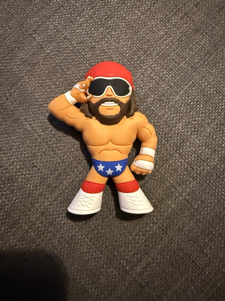 Micro Brawlers Macho Man (USA) Pro Wrestling Crate Exclusive Figure Loose