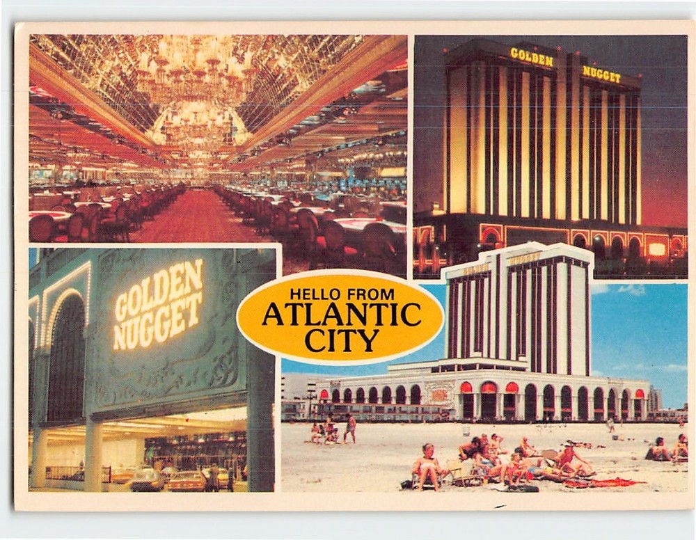 Postcard Hello From Atlantic City New Jersey USA