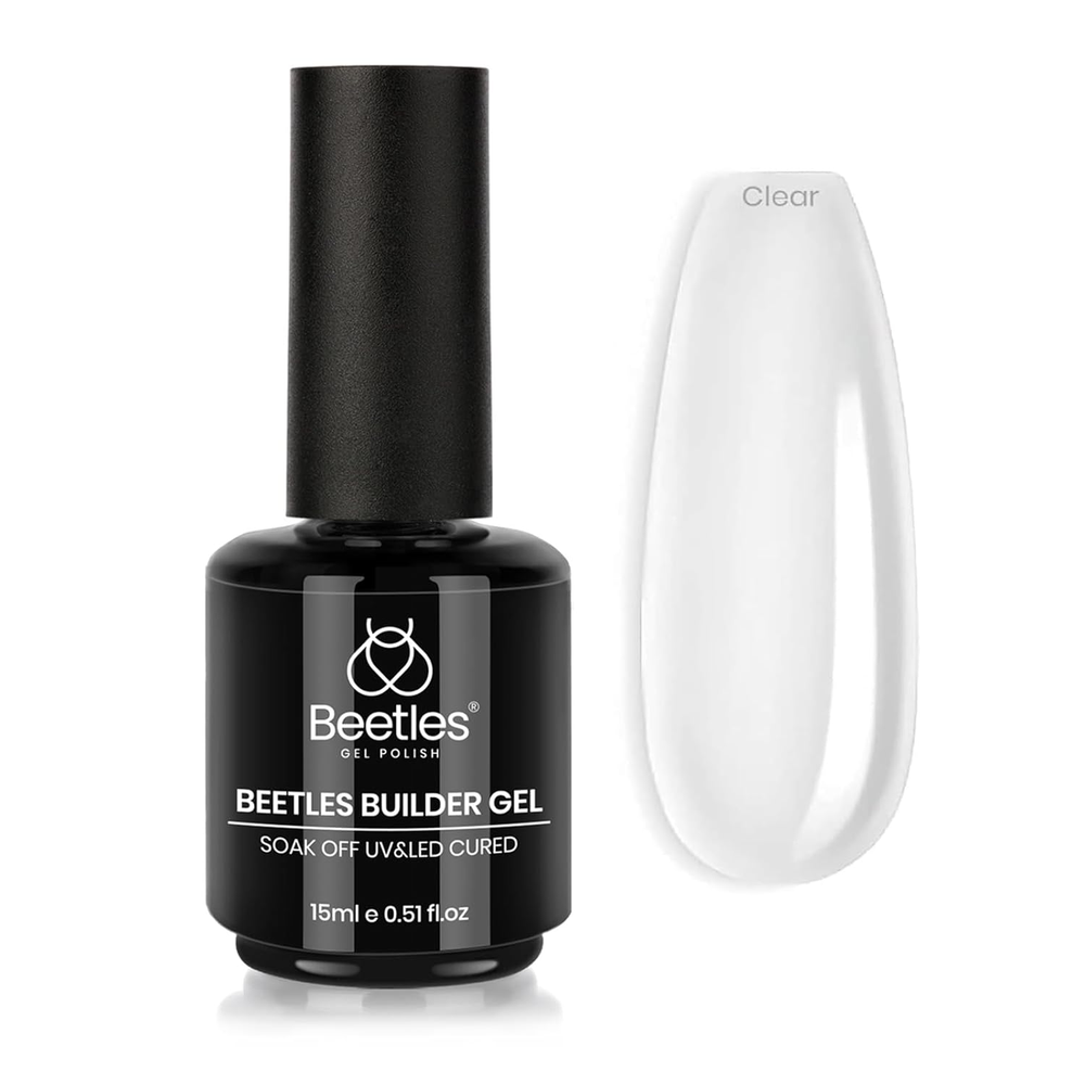 Beetles Clear Builder Gel for Nails 7 in 1 Nail Builder Strengthener Gel Clear C
