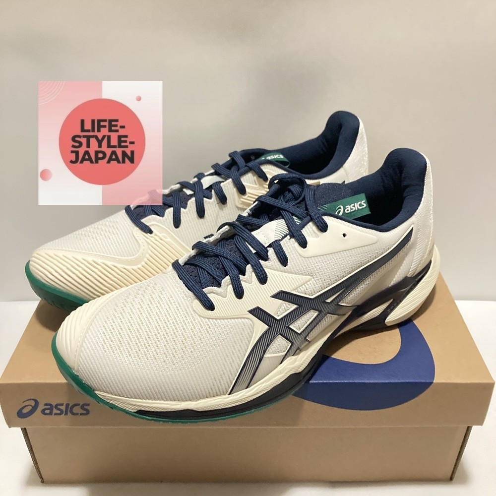 ASICS SOLUTION SPEED FF 3 Standard 1041A438 104 Cream/Midnight Men Tennis Shoes
