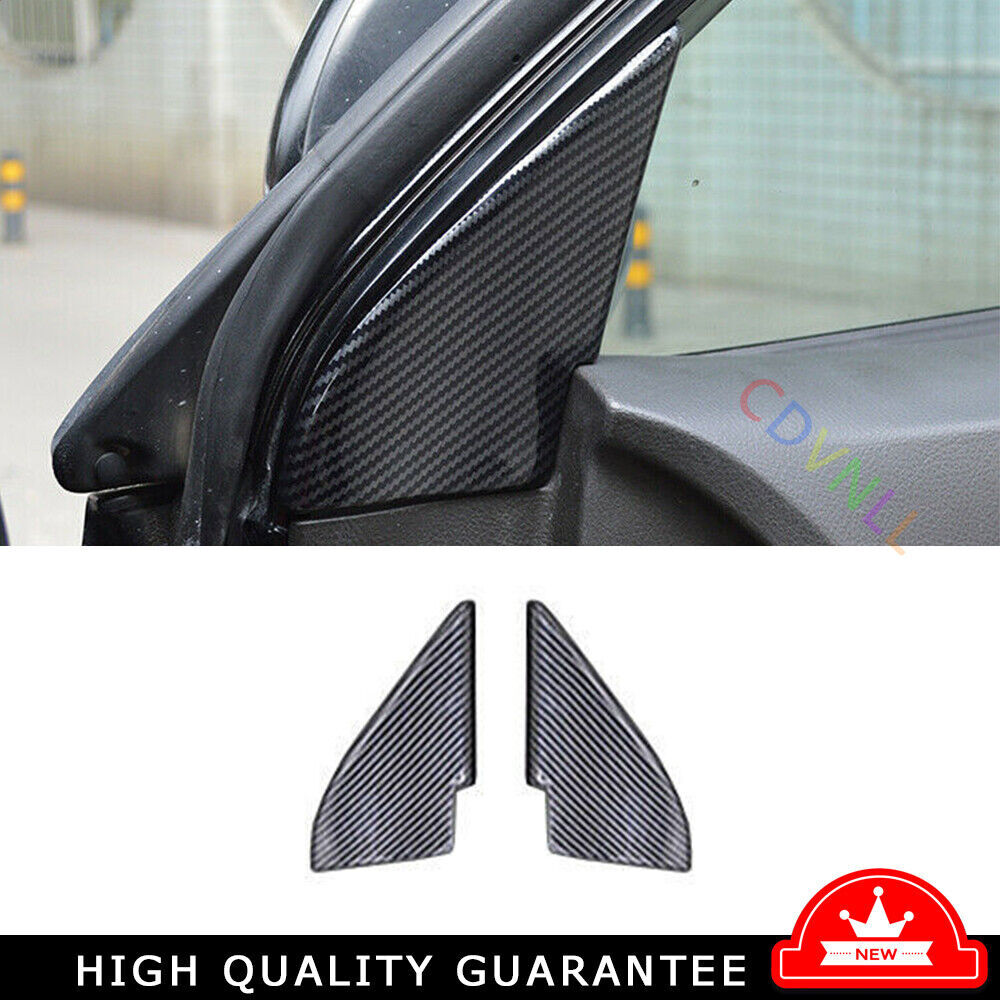 A Pillar Front Triangle Cover Trim For Toyota Highlander 2008-2013 Carbon Fiber