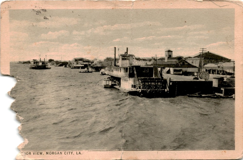 Morgan City, Louisiana, 3rd Street, AD-2329 Postcard