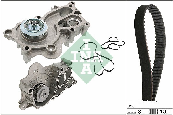 530 0744 30 INA Wasserpumpe + Zahnriemensatz für AUDI,SEAT,SKODA,VW