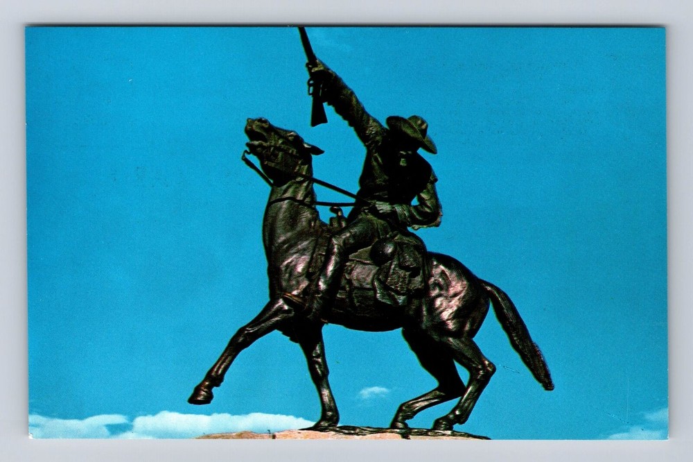 Cody WY-Wyoming, Buffalo Bill Monument, Antique, Vintagecard