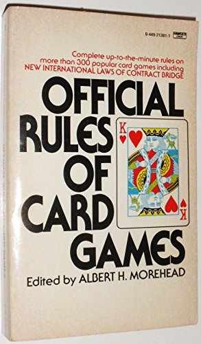 Official Rules of Card Games - Paperback, by Moorehead Albert H. - Acceptable