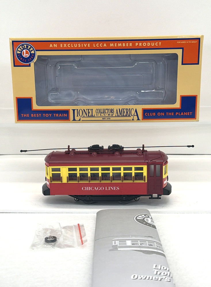 Lionel 6-58045 LCCA 2018 Chicago Convention Bumper Trolley NEW O Gauge Club