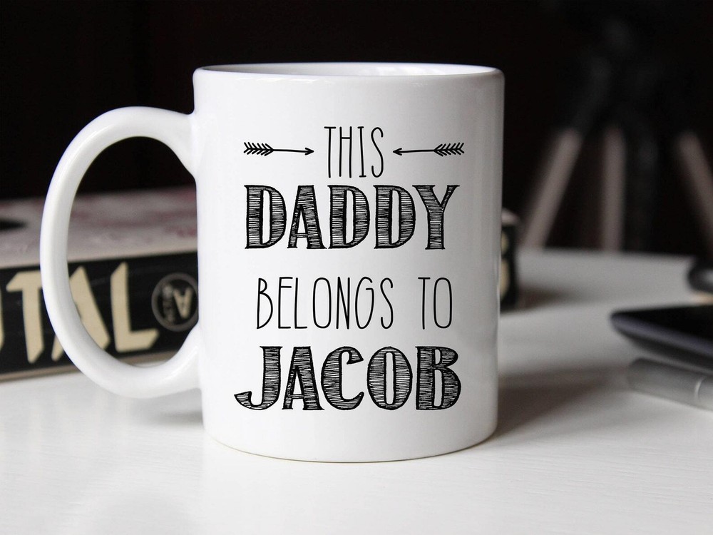 This Daddy Belongs To Dad Mug Personalized Dad Mug Fathers Day Daddy Gift Gift