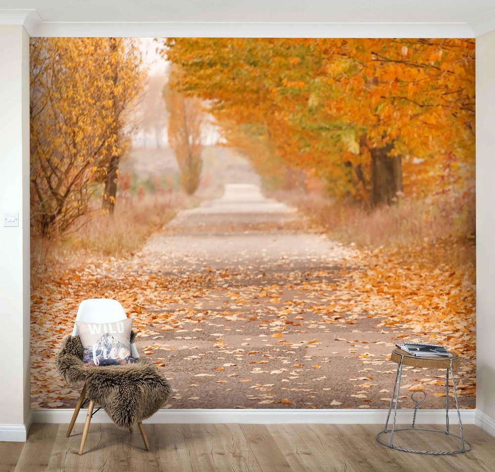 3D Forest Path Autumn Landscape Wall Murals Wallpaper Murals Wall Sticker 2