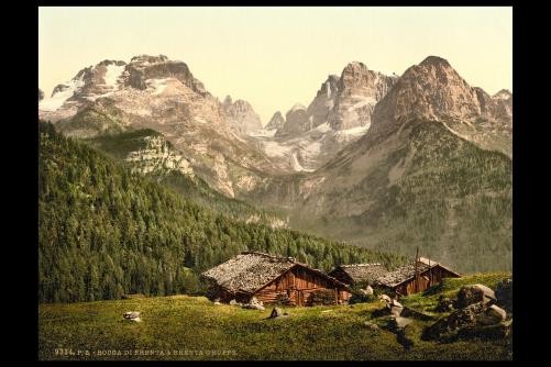 Photo:Mouth of the Brenta,Brenta Group,Tyrol,Austro-Hungary