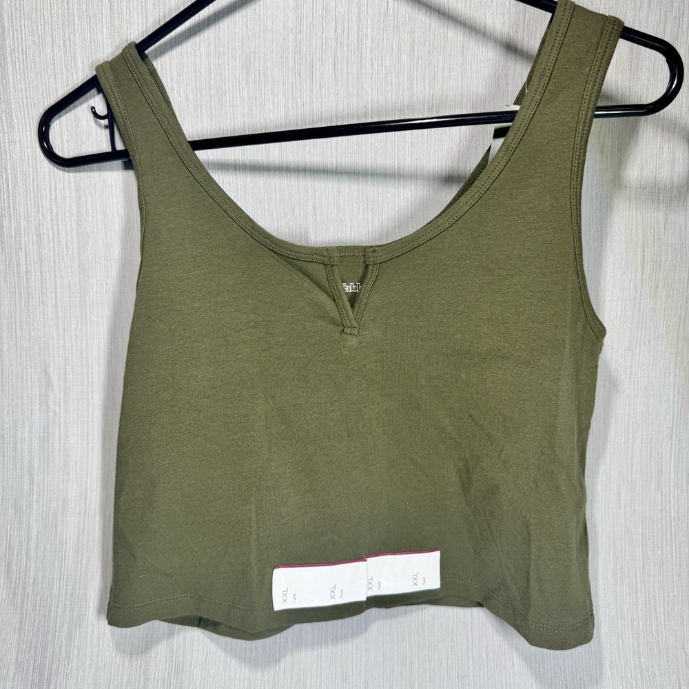 NWT Target Wild Fable Olive Green Crop Tank Top Size XXL