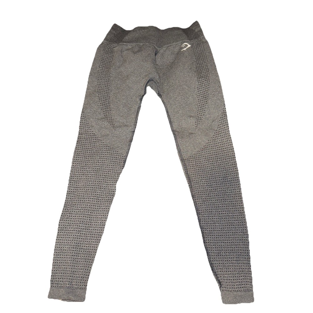 Womens Gymshark Vital Seamless Charcoal Gray Leggings - Size S
