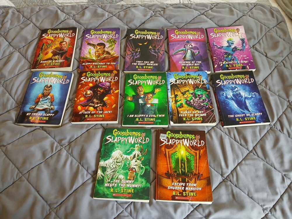 Goosebumps Lot of 12 Scholastic PB Slappy World by R. L. Stine