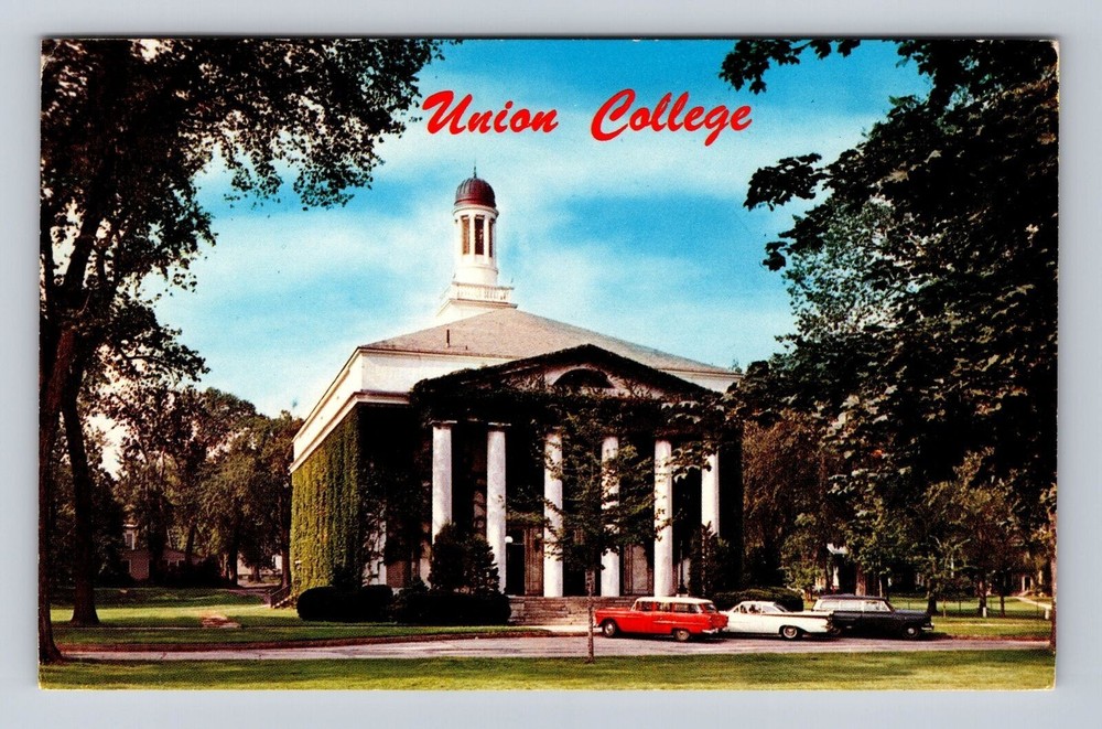 Schenectady NY-New York, Memorial Chapel at Union College, Vintage Postcard