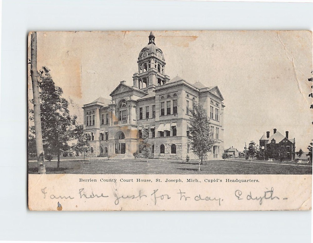 Postcard Berrien County Courthouse St. Joseph Michigan USA