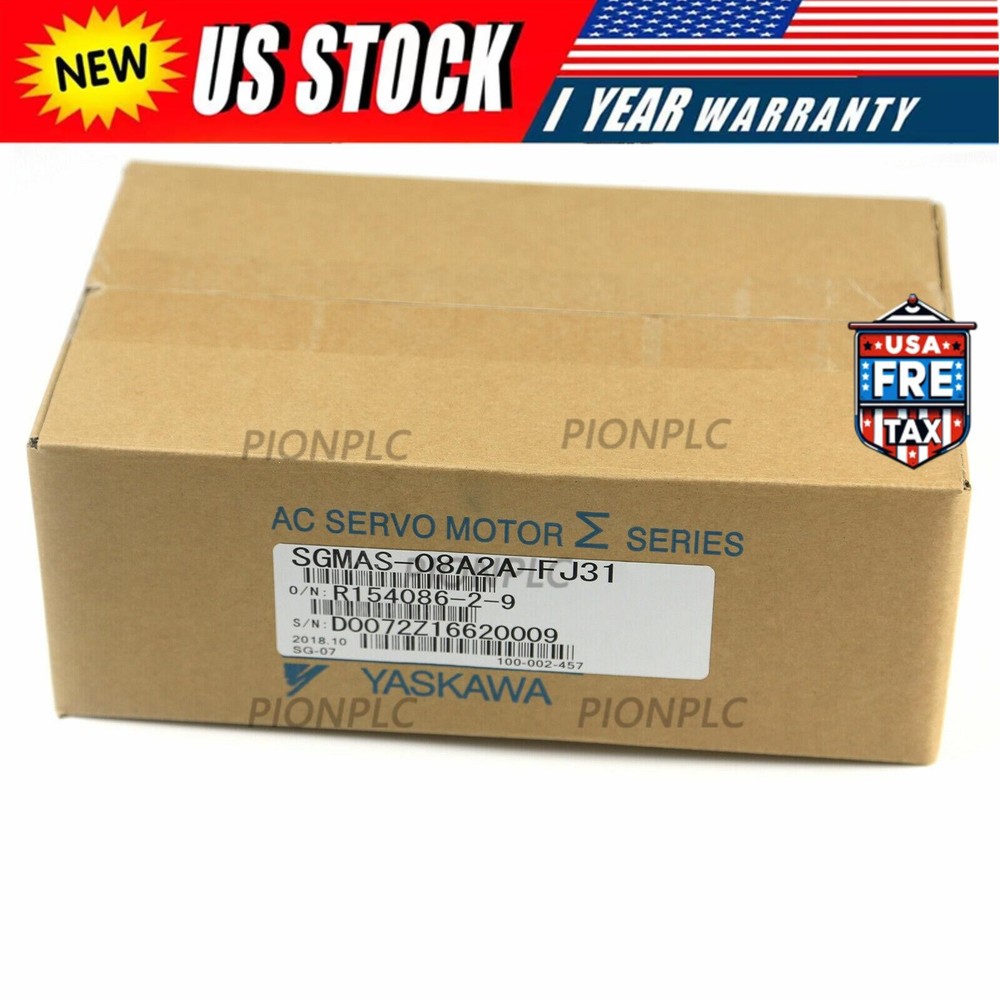 US FREE TAX   YASKAWA SGMAS-08A2A-FJ31 SGMAS08A2AFJ31 AC Servo Motor