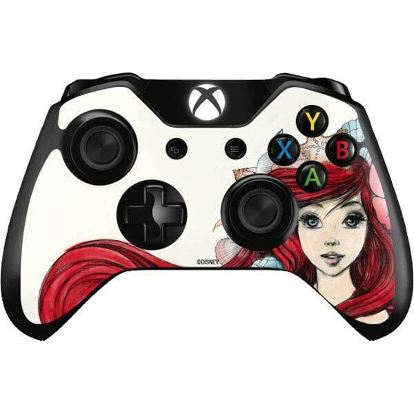 The Little Mermaid Xbox One Controller Skin - Ariel Illustration