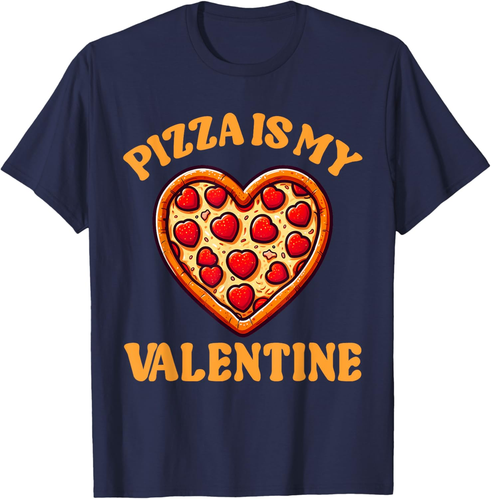 Red Heart Pizza Valentine Funny Toddler Kids Family Matching Sweatshirt T-shirt