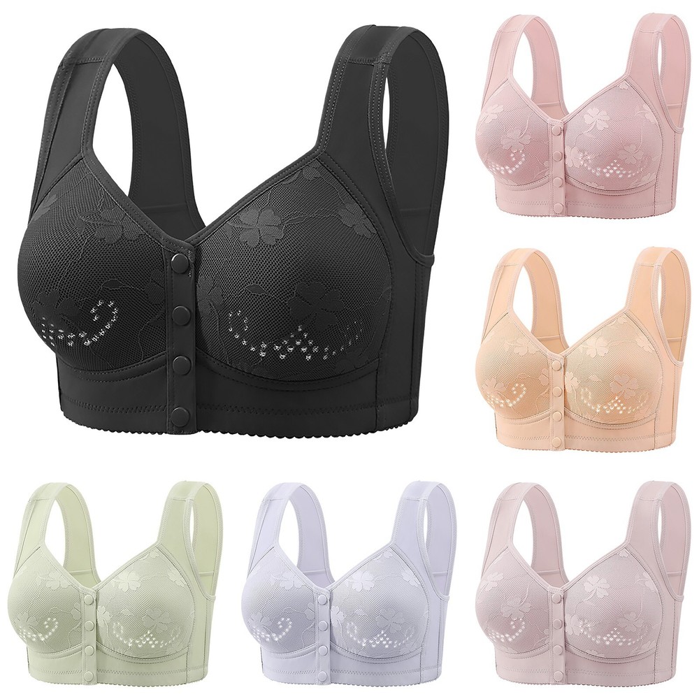 New Thin Wide Strap Soft Wireless Bra For Plus Size Women Tan Bra for Women