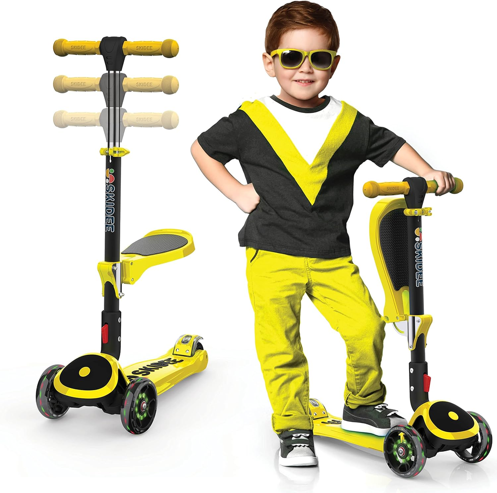 Kick Scooters for Kids Ages 3-5 (Suitable for 2-12 Year Old) Adjustable Height F