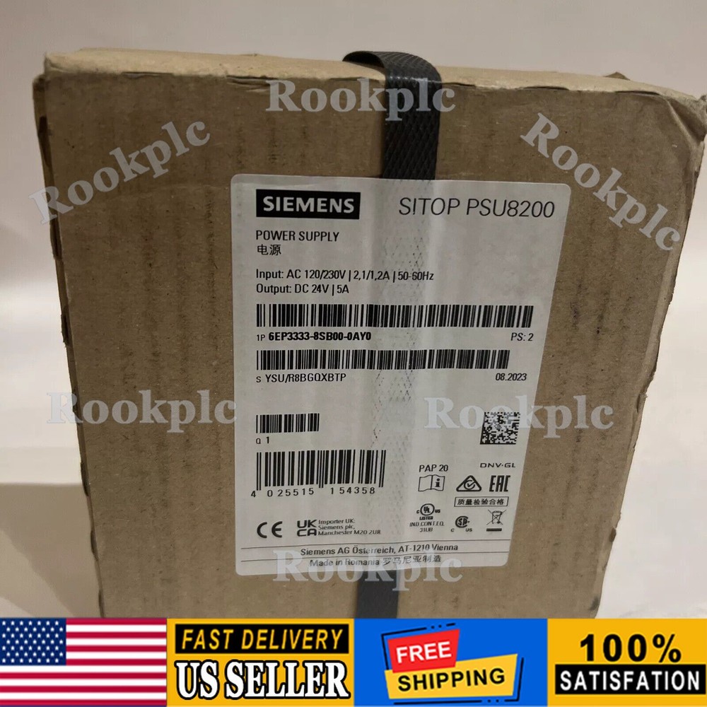 New Siemens 6EP3333-8SB00-0AY0 SITOP PSU8200 Power Supply 6EP3 333-8SB00-0AY0