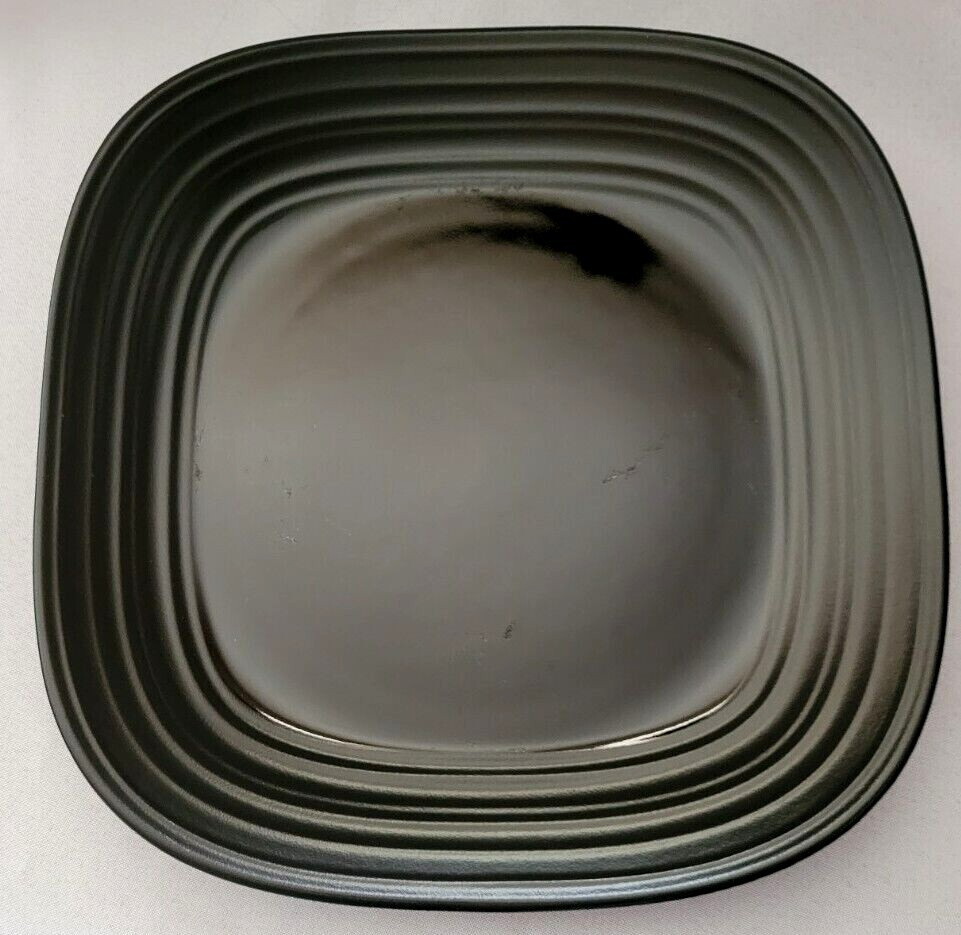 Mikasa Swirl Square Black Dinner Plate 10 7/8