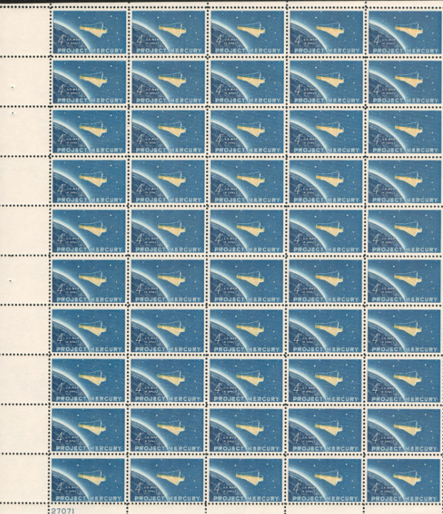 Scott 1193 Project Mercury  4 Cent   M Nh Full Sheet Of 50