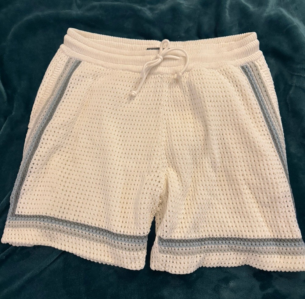 Kith Crochet Curtis Short in Waffle Shorts Chunky Cotton Knit Size XL SS25