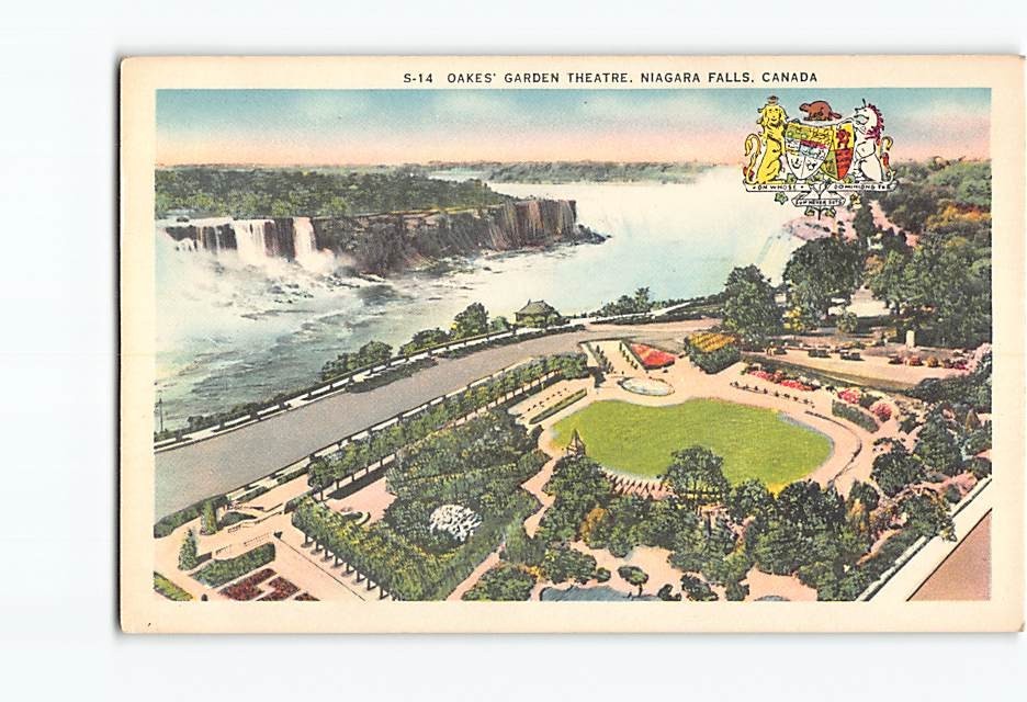 Postcard Oakes Garden Theatre Niagara Falls Canada