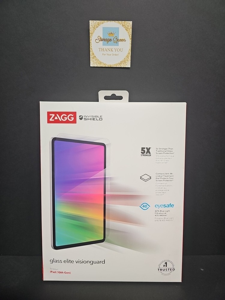 ZAGG InvisibleShield Glass Elite Visionguard Screen Protector for iPad 10th Gen