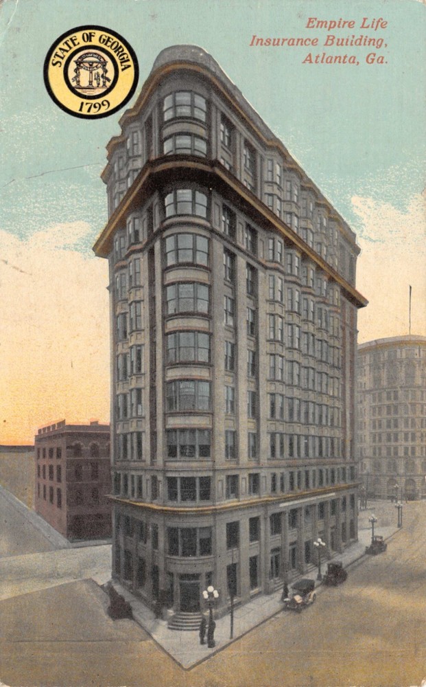 Historic Empire Life Insurance Building in Early Atlanta Georgia