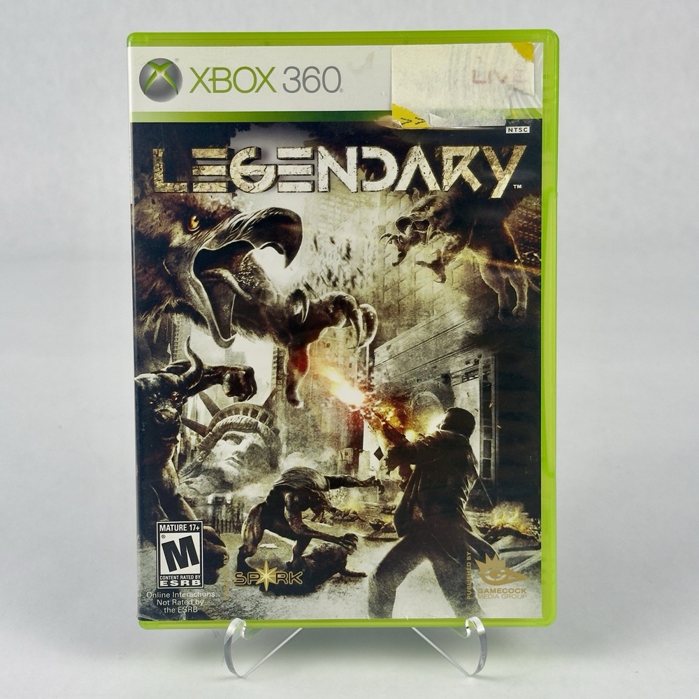 Legendary (Microsoft Xbox 360, 2008) CIB w/ Manual Tested & Working