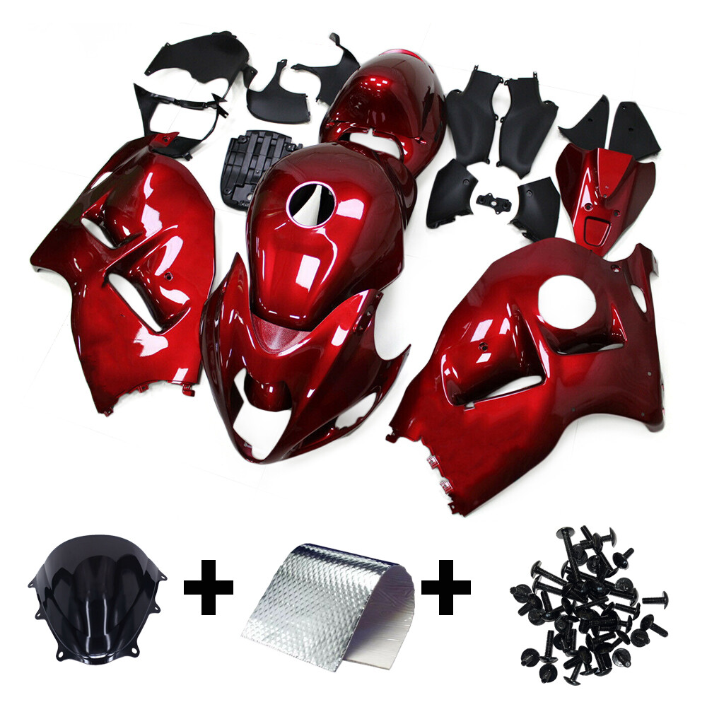 Injection Fairing Kit for Suzuki GSXR1300 Hayabusa 1997-2007 Candy Red Bodywork