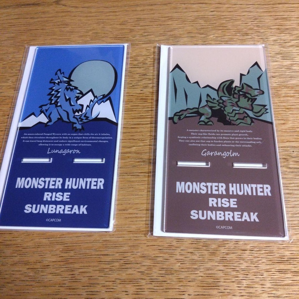 MONSTER HUNTER Acrylic stand set of 2 Anime Goods From Japan