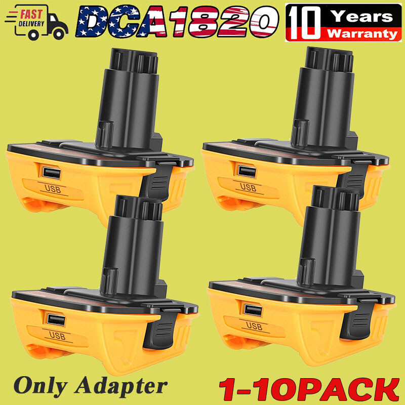 DEWALT DCA1820 Battery Adapter 1-4 Pack 18V to 20V Max for Li-Ion Tools