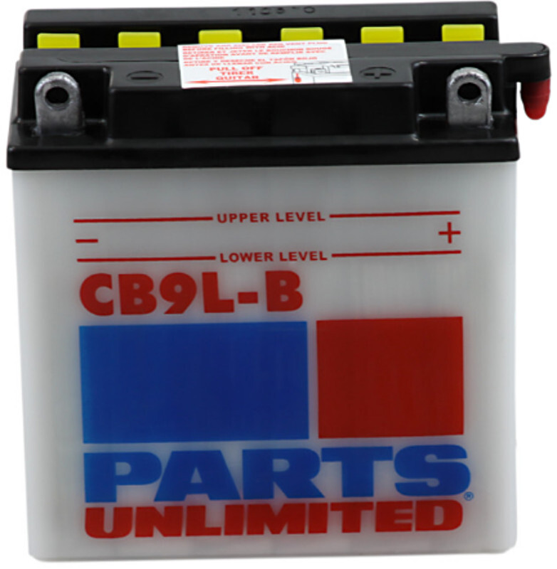 Heavy-Duty Battery 12V 9Ah Parts Unlimited 2113-0167 Replaces YB9L-B