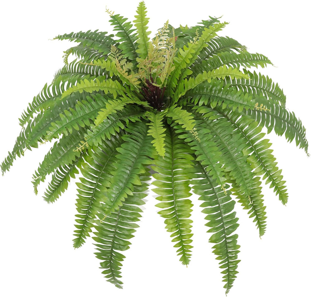 Artificial Ferns for Outdoors & Indoors, 40In Large Faux Ferns 39 Fronds Fake Bo