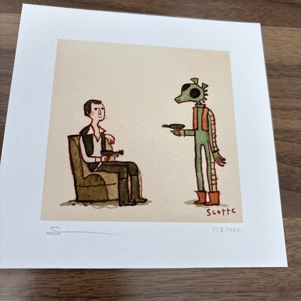 Scott C Great Showdowns Print Star Wars Han Solo And Greedo Rare 🤩