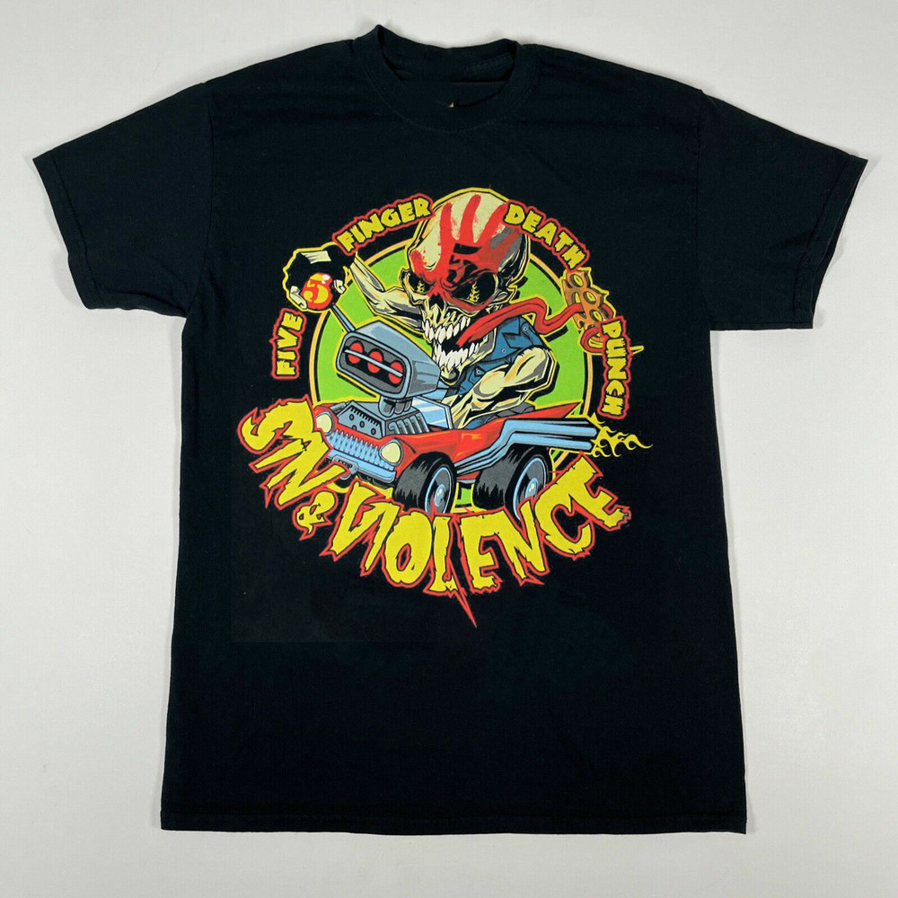 Five Finger Death Punch Short Sleeve Full Size Unisex Black T-Shirt