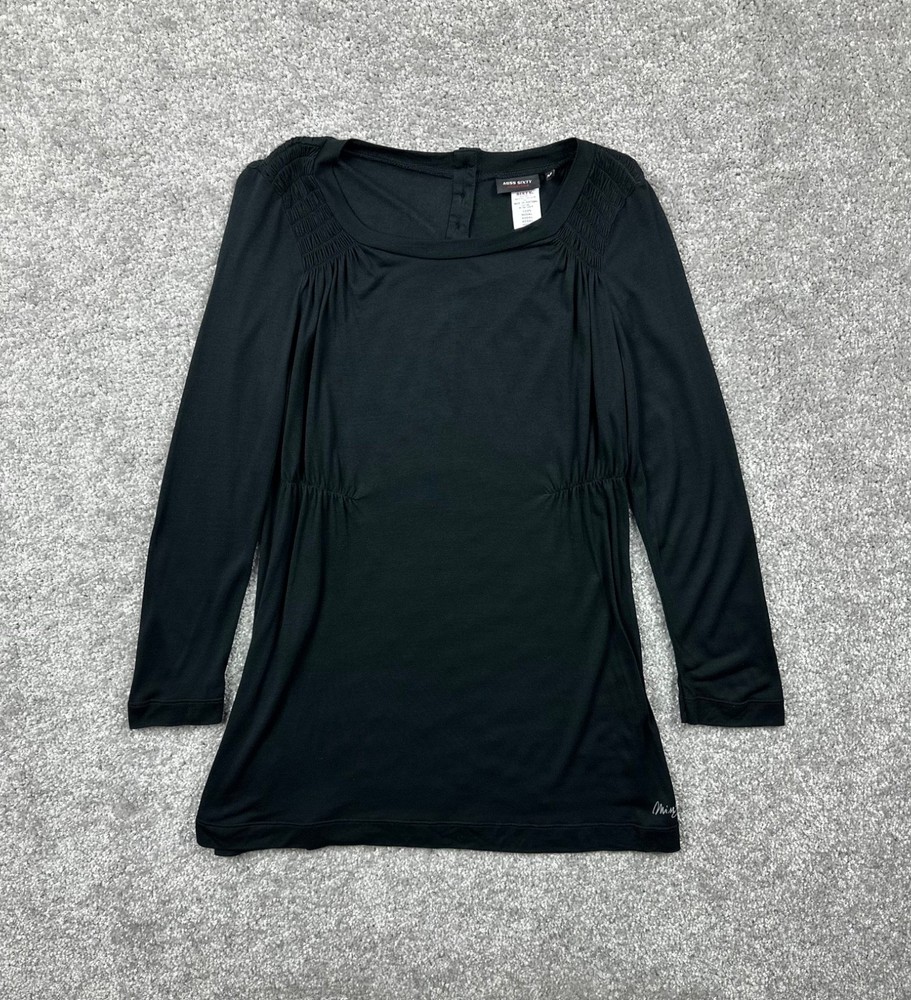 Miss Sixty Women’s Long Sleeve Top Avant Garde Y2K 00s Black Size M