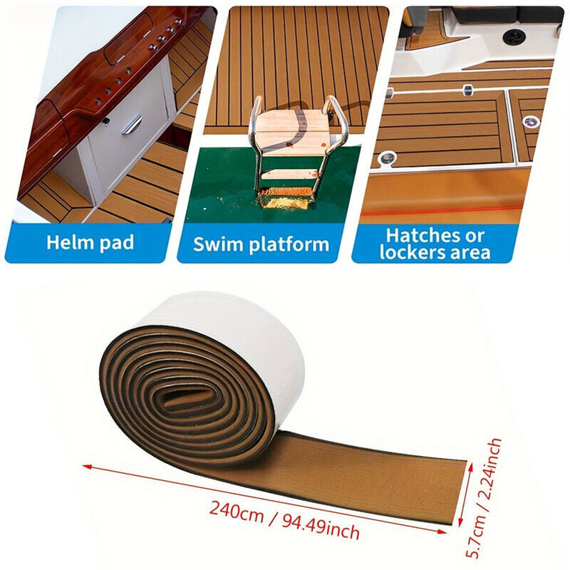 Anti Skid Boat Decking Mat EVA Foam Flooring for Pontoon Yacht Swim RV Floor